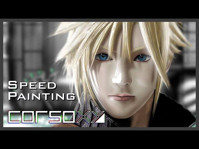 Cloud Strife - Speed Painting (Advent Children) "CoRsOXY"