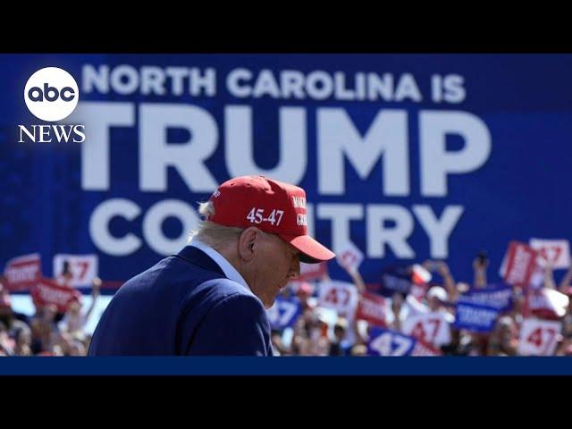 Trump hits campaign trail in North Carolina amid GOP candidate controversy