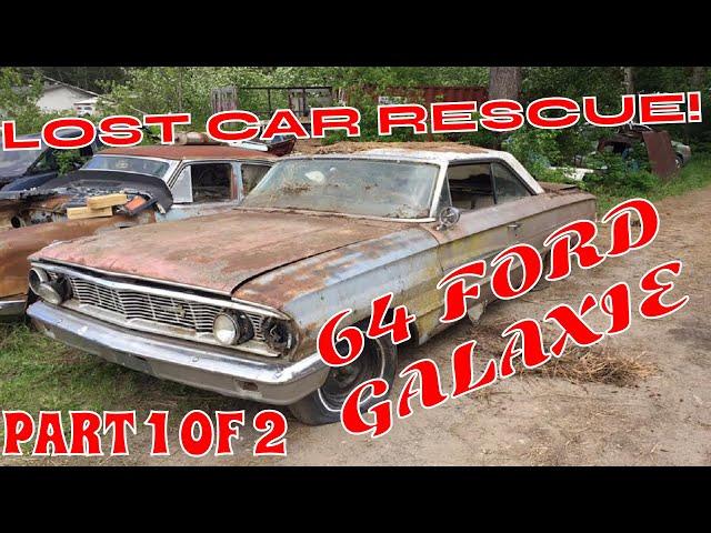 LOST CAR RESCUE! 1964 Galaxie 500! Sat for Many years.. Will it run?? Part #1