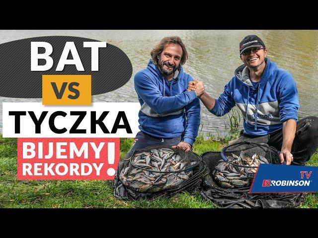 Bat vs Tyczka! Ile ryb uda się złowić w 10 minut? Bijemy rekord w łowionych rybach! #ROBINSONVLOG 73