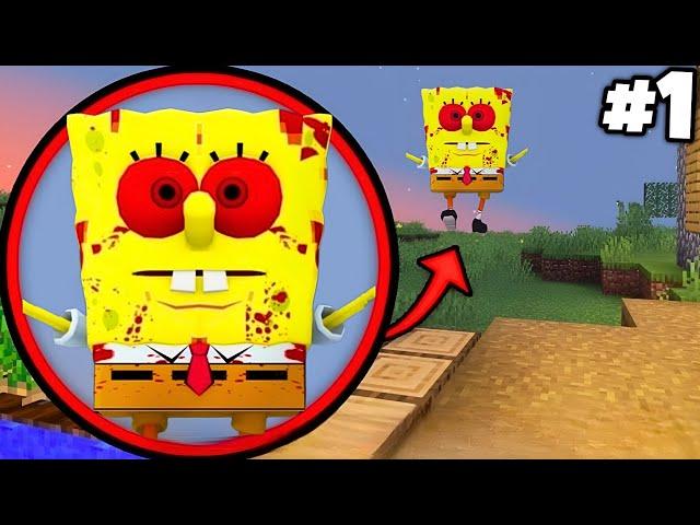 i Found Real SPONGEBOB exe.  in Minecraft | ( Part-1 ) |