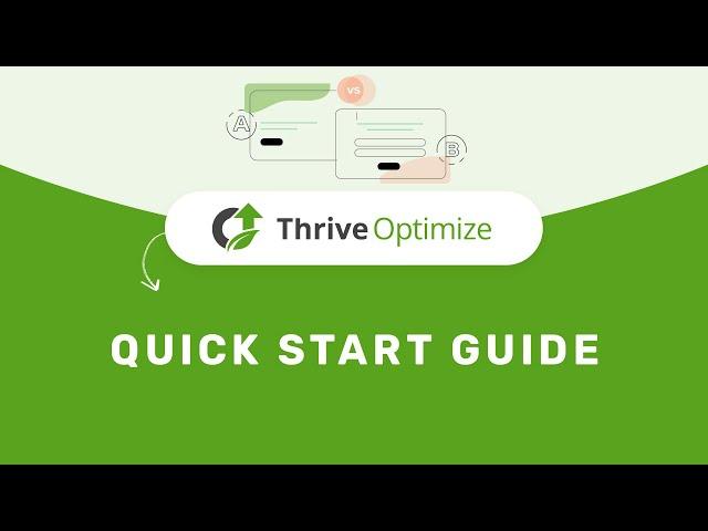 Thrive Optimize - Quick Start Guide