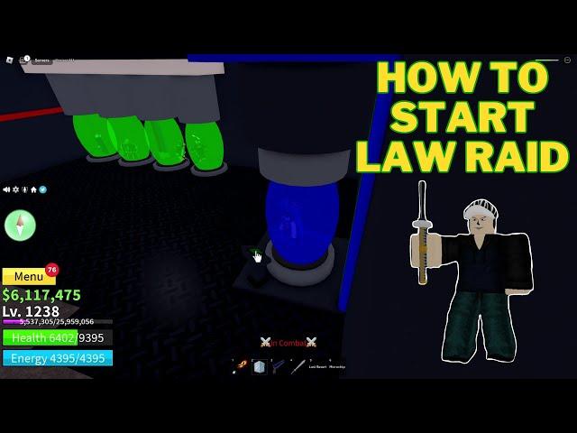 How To Start Law Raid in Blox Fruits | Order Raid Boss | Roblox