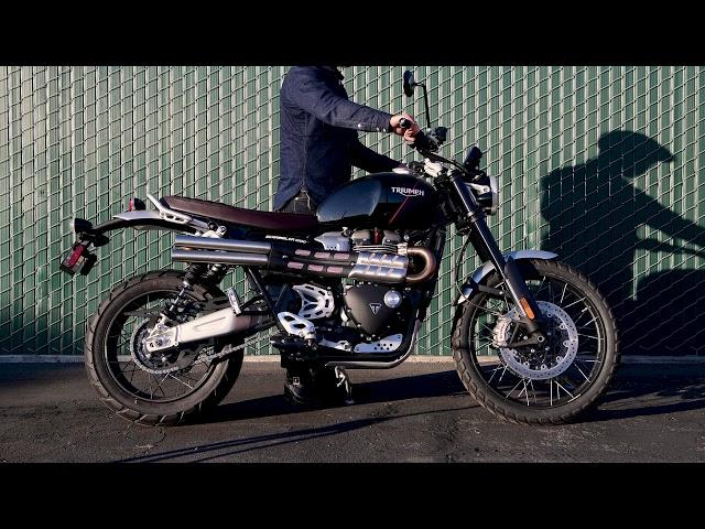 British Customs Shotgun Exhaust for Triumph Scrambler 1200