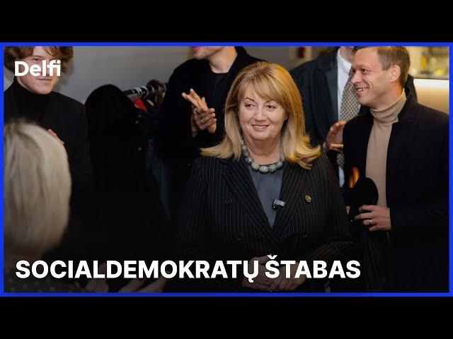 Tiesiogiai – iš Lietuvos socialdemokratų partijos štabo: komentarai