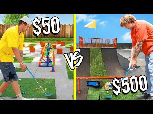 $50 VS $500 MINI GOLF COURSES!