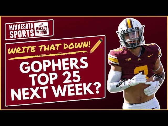 Minnesota Gopher Football predictions: Top 25 by next week?