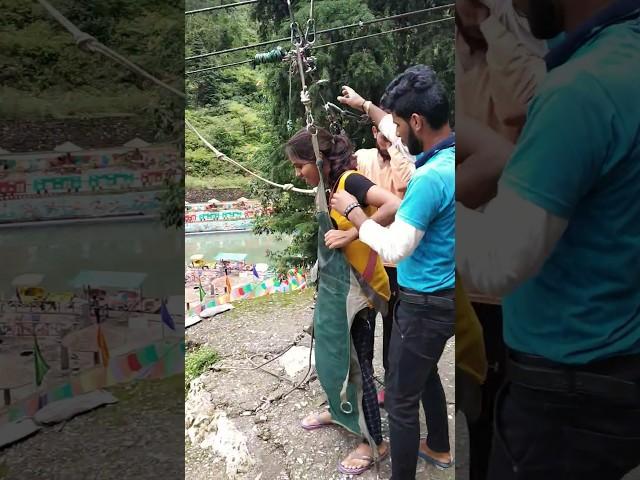 Mussoorie Zip-line Activity Old Video  Funny #youtubeshorts #shorts #zipline #funny #viralvideo