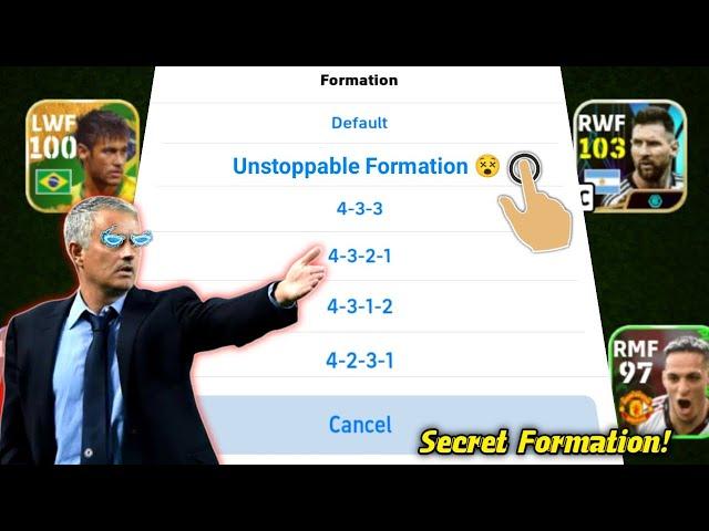 100% WIN IF YOU USE THIS SECRET FORMATION  | eFootball 2024 Mobile