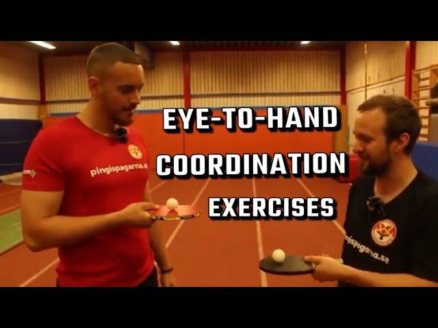 EYE-TO-HAND COORDINATION | table tennis exercises | Improve and develope | beginner exercises