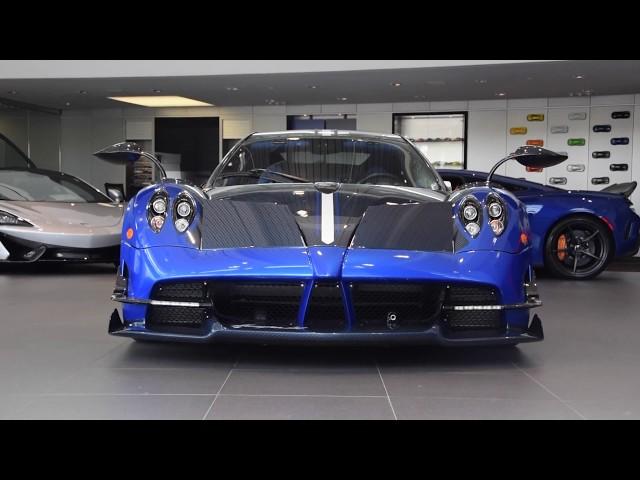 Blue Pagani Huayra BC - Walkaround at Miller Motorcars