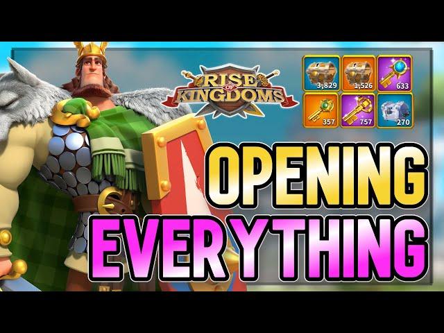 The Hoarding is Over... Opening EVERYTHING! | Rise of Kingdoms