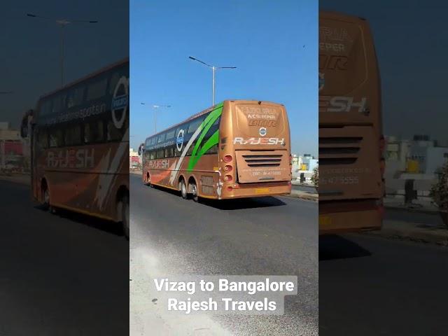 Vizag to Bangalore Rajesh Travels Full speed