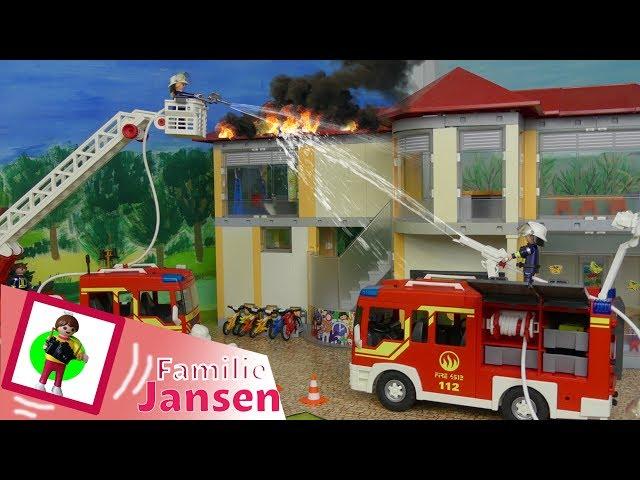 Playmobil Film "Feuer in der Schule" Familie Jansen / Kinderfilm / Kinderserie