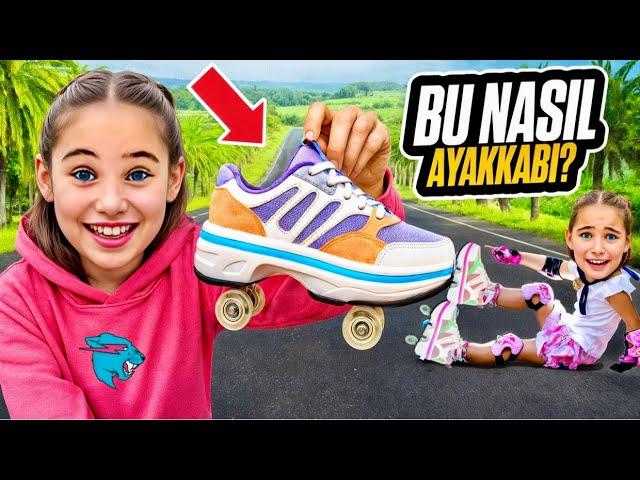 ELİF SİNEM BU AYAKKABI MI PATEN Mİ ?! SÜRPRİZ KUTU AÇIYORUZ !!