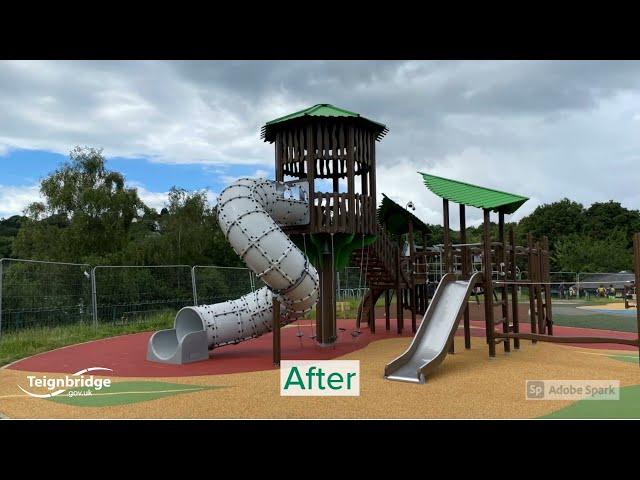 Decoy Play Park before and after the new refurbishment