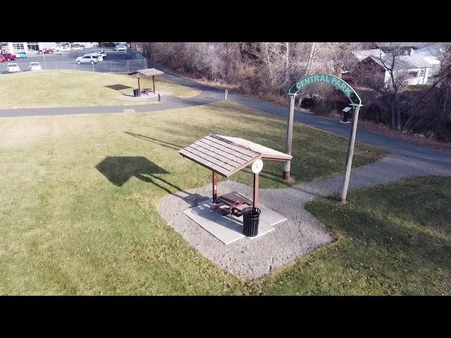 Relaxing Flight Around Central Park, Baker City Labyrinth, Powder River [Eastern Oregon]