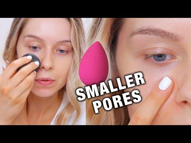 PORE MINIMIZING Foundation Trick (Using Beauty Blender)