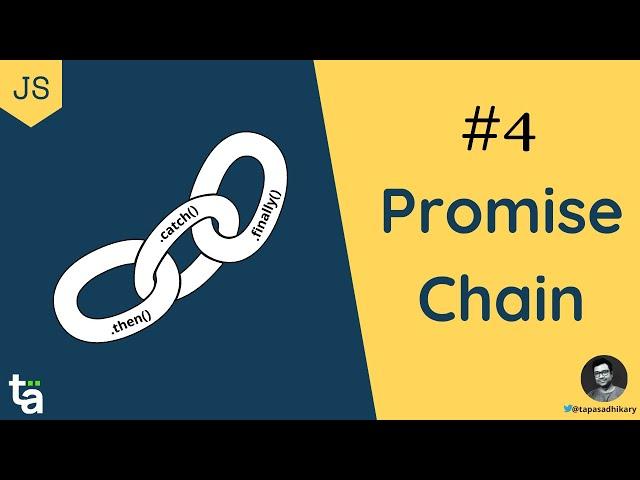 Learn JavaScript Promise Chain | .then() .catch() .finally() handler methods | JavaScript Promises