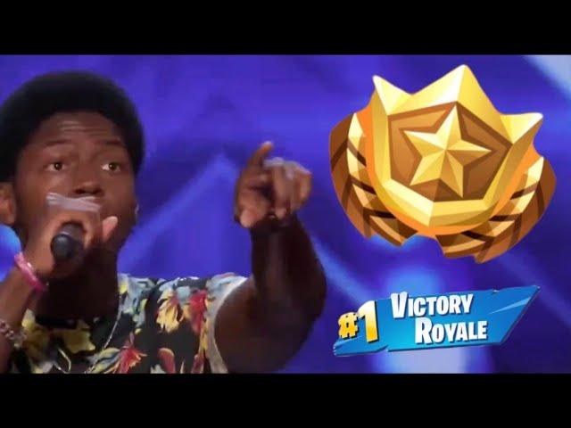 Guy sings Fortnite battle pass song on America's got Talent