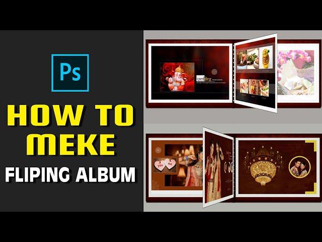 How to Make Flipping Album Video // Make Flip Album only 10 minutes // Adobe Photoshop