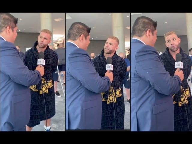 'YOUR BREATHS LIKE S***' - BILLY JOE SAUNDERS  TROLLS MEXICAN REPORTER DURING INTERVIEW