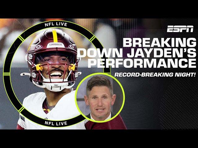 Breaking down Jayden Daniels’ record-breaking performance vs. the Bengals  | NFL Live