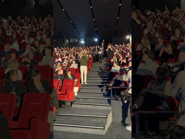 This is what happens when you play Star Wars in a Cinema..
