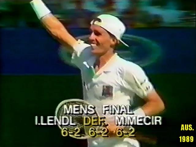 Australian Open 1989 Final Ivan Lendl v Miloslav Mecir & 1990 Final Ivan Lendl v Stefan Edberg