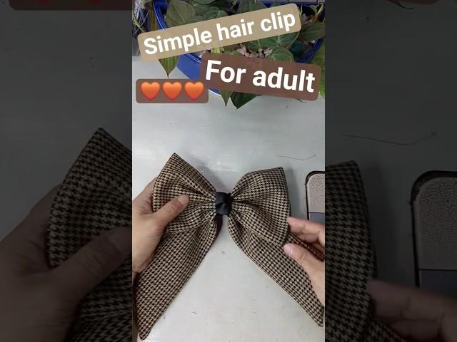 SIMPLE HAIR CLIP RIBBON #HIGHLIGHTS #reelsshorts #tutorial #beginners #simple #cute #diy
