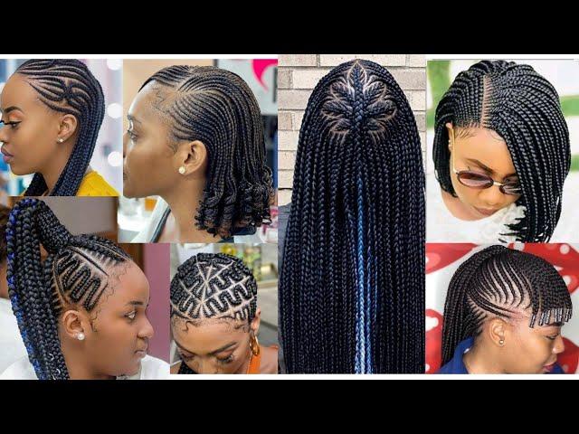 Creative Cornrow styles for  2023. Beautiful Hair styles for events. Ladies Trending Hair styles.