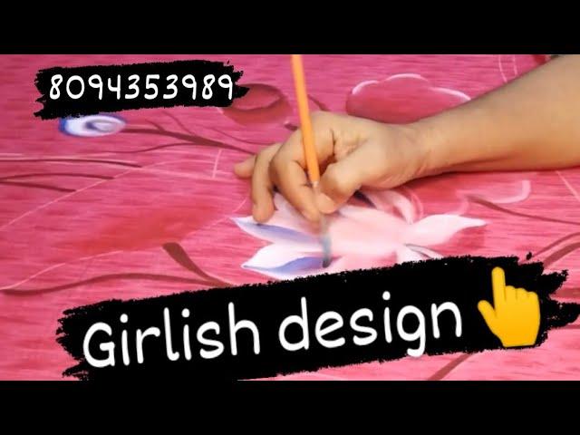 girlish design on self print suit#sk #creation #fabric #rajasthan