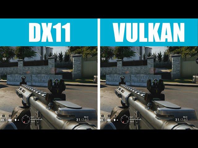 DX11 VS VULKAN RAINBOW SIX SIEGE