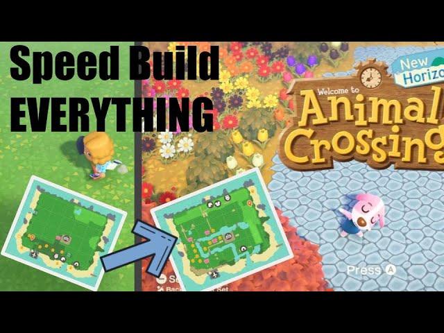 Speed Building an ENTIRE Island in Animal Crossing: New Horizons