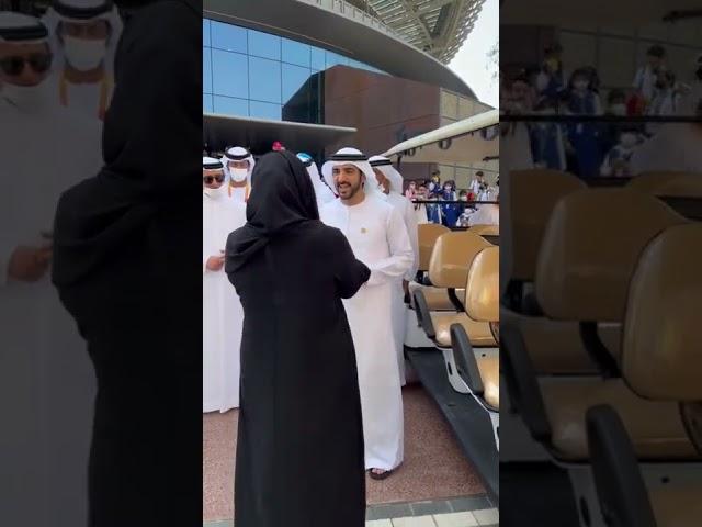 Sheikh Hamdan with His wife great moments together #expo2020dubai #dubai #shorts