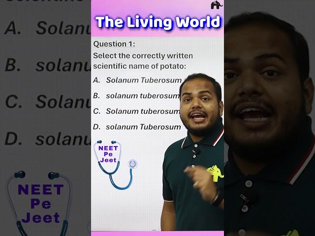 Living World NEET Biology MCQs #NEET2024 #neetclass11biology  #shorts