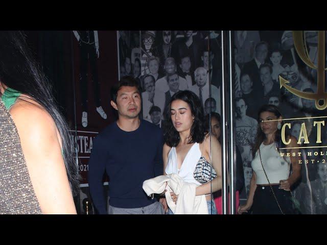 'Shang-Chi' star Simu Liu steps out with Jade Bender for dinner at Catch in West Hollywood