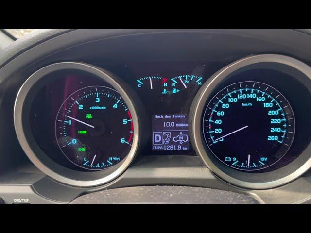 0-200 km/h Toyota Land Cruiser 200 V8 Diesel