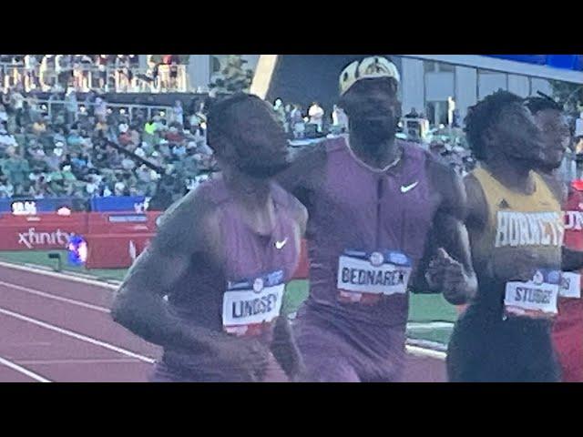 Men’s 200m Semifinal Heat 2, 2024 U.S. Olympic Trials, Kenny Bednarek, Courtney Lindsey, J. Curry