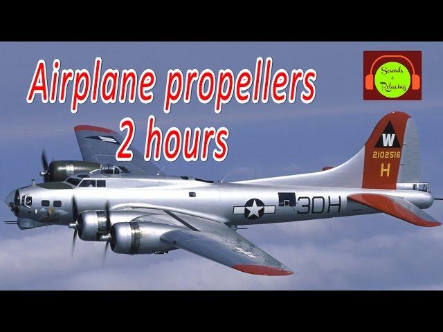 AIRPLANE PROPELLER SOUND EFFECT FOR SLEEPING | BROWN NOISE FOR RELAXING ️ #whitenoise #B-17sound