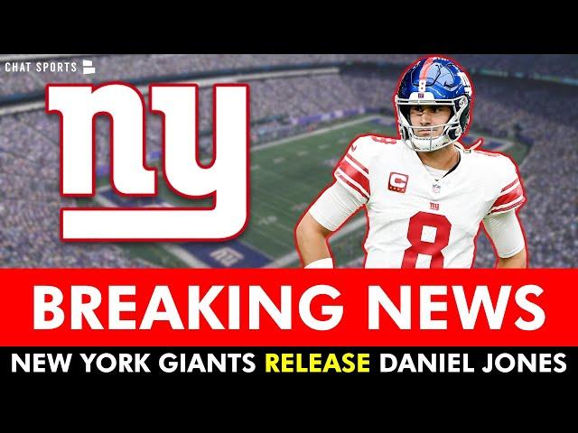  NEW YORK GIANTS RELEASE DANIEL JONES 