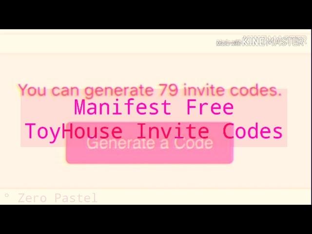 MANIFEST FREE TOYHOUSE INVITE CODES//SUBLIMINAL