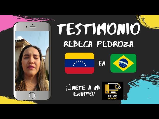 TestimonioREBECA PEDROZA RUDY MILLANLíder Sistema Dorado