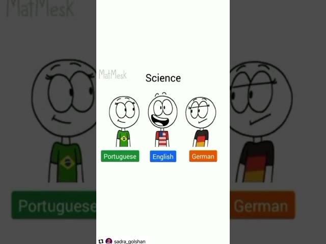 Portuguese English German - the difference