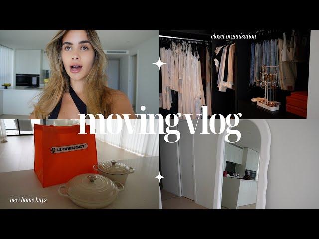 MOVING VLOG | closet makeover, new furniture dilemmas, pr unboxing & more!