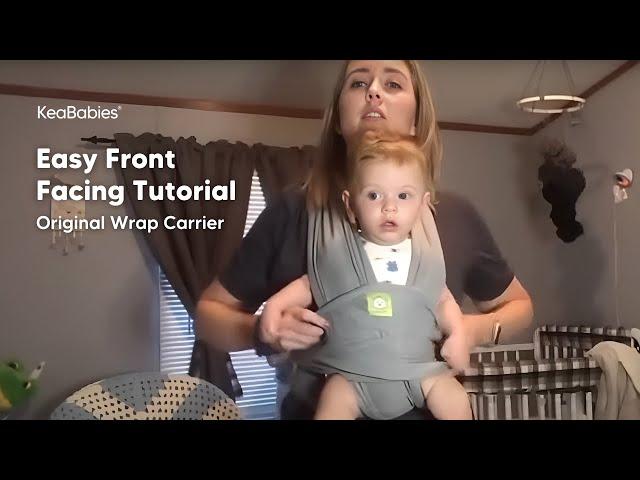 Baby Wrap Carrier Front Facing and Basic Tie Tutorial by Kelsey Escoriaza