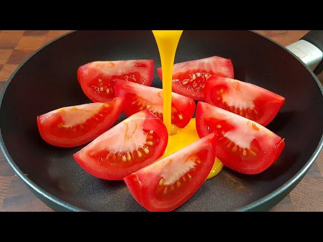 토마토에 계란을 부으면 식구들이 아침마다 줄을 섭니다!  Tomatoes and eggs