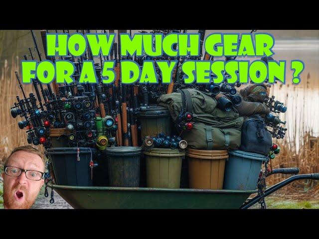 HOW MUCH GEAR DOES A CARP FISHERMAN NEED? @sifishes #carpfishing