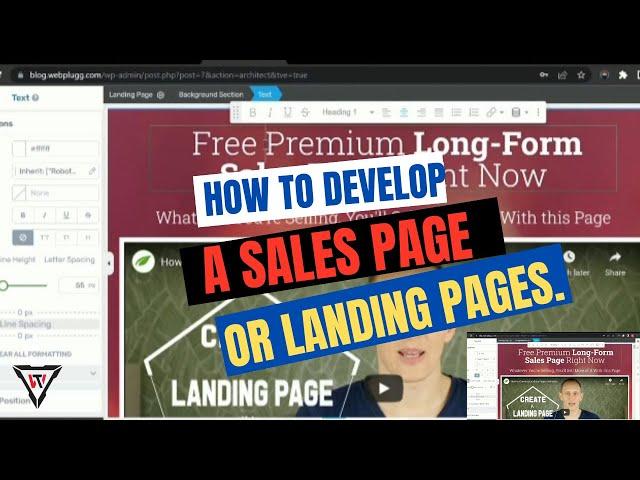 Sales Funnel: How to create a Landing Page - Sales Funnel Design and Landing Page Design.