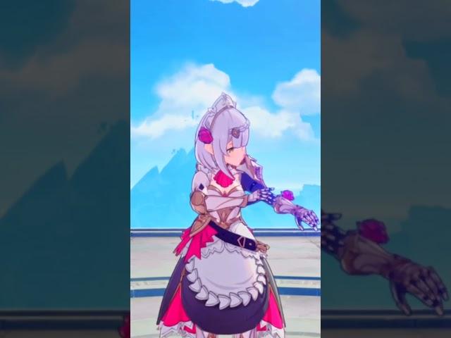 Noelle Idle Animation| Genshin Impact| #anime #genshinimpact #animeedit #gamingclips #gaming